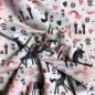 Preview: Jersey | LOVELY UNICORN Einhörner | rosa grau